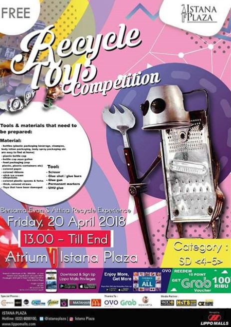  Recycle Toys Competition di Istana Plaza April 2018