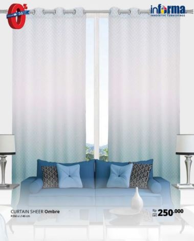  Special Price Curtain Sheer ombre from informa April 2018