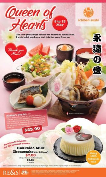  Special Price $23.90 at Ichiban Sushi April 2018