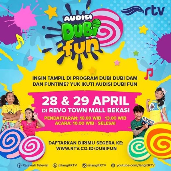  Audisi Dubi Fun di Revo Town April 2018
