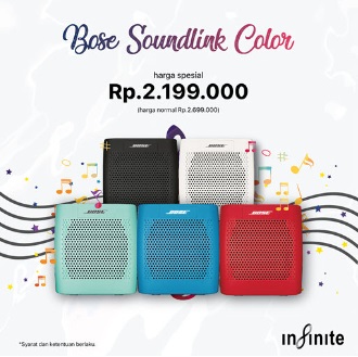  Harga Spesial Rp 2.199.000 Bose Soundlink Color di Infinite April 2018
