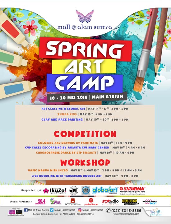  Spring Art Camp at Mall @ Alam Sutera May 2018
