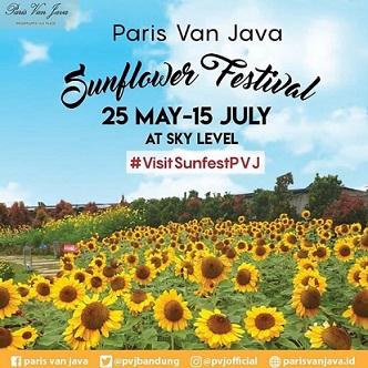  Sunflower Festival at Paris Van Java May 2018