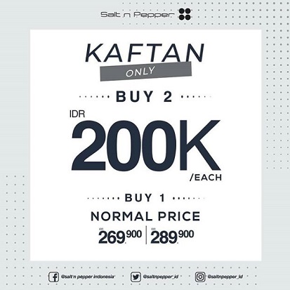  Special Price Rp 200.000 from Salt n Pepper May 2018