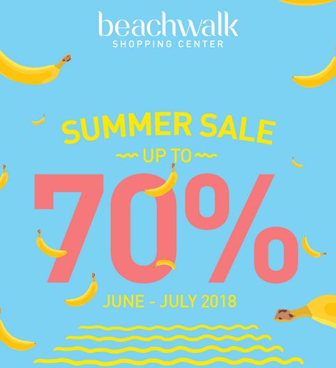  Summer Sale up to 70% at Beachwalk June 2018