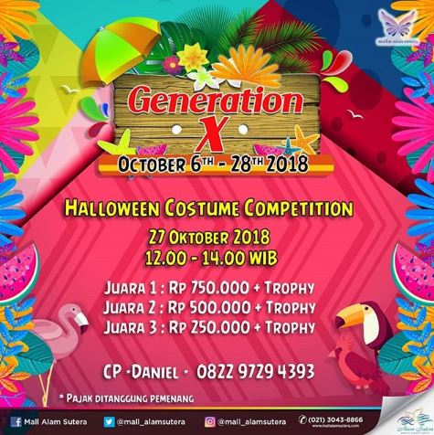  Halloween Costume Competition at Mall Alam Sutera September 2018