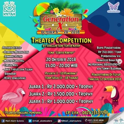  Theater Competition dari Mall Alam Sutera September 2018