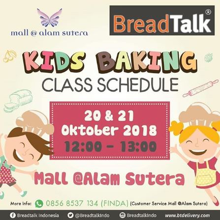  Baking Class di Mall Alam Sutera Oktober 2018