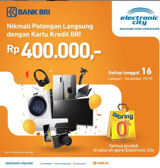  Save up to IDR 4.00,000 at ELectronic City January 2019