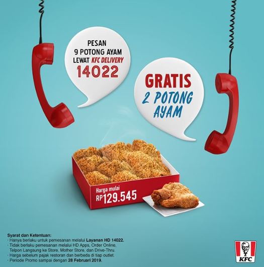  Promo Spesial dari KFC Januari 2019
