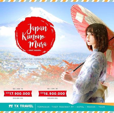  Promo 5 Hari Japan Kimono Mura at TX Travel February 2019