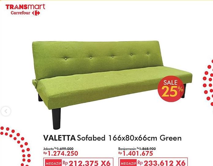  Promo Valetta Sofabed at Transmart Carrefour February 2019