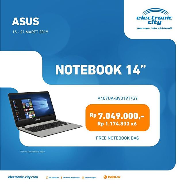  Notebook  Asus 14 Promotion at Electronic City March 2019