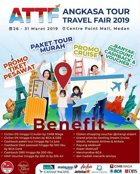  Angkasa Tour Travel Fair 2019 at Centre Point Medan March 2019