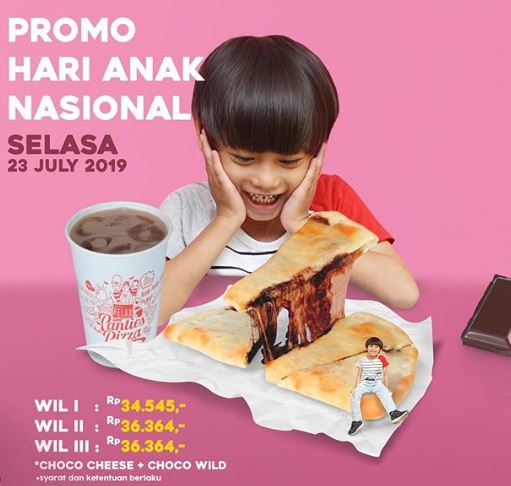  Promo Hari Anak Nasional di Panties Pizza Juli 2019