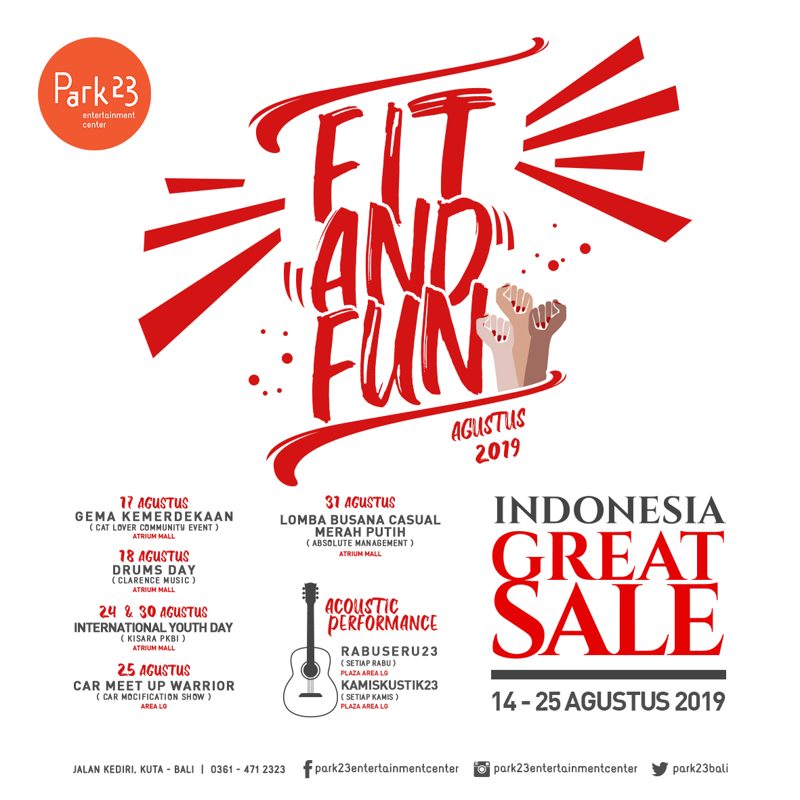  Fit & Fun August 2019 at Park23 Entertainment Center July 2019