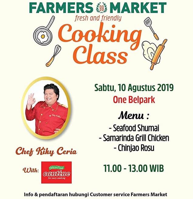  Cooking Class di Farmers Market Agustus 2019
