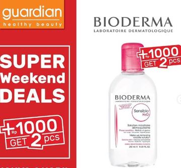  Super Weekend Deals +1000 get 2 pcs Bioderma at Guardian October 2019