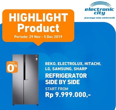  Promo Various Side By Side Refrigerator Brands in Electronic City December 2019