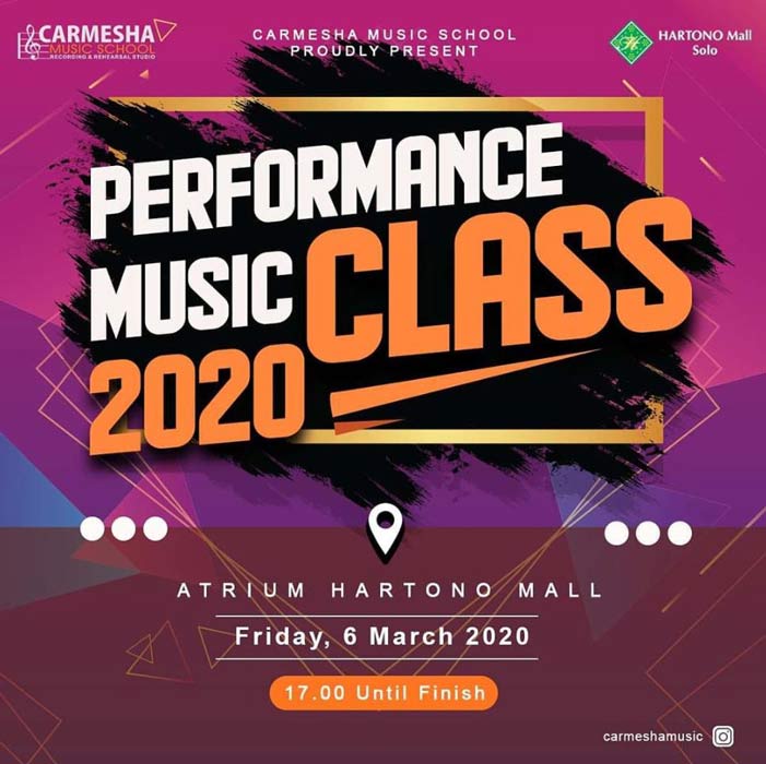  Performance Music Class 2020 At Hartono Mall Solo February 2020