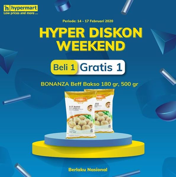  Buy 1 Get 1 Free at Hypermart February 2020