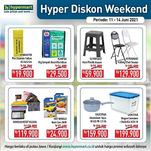  Promo for Chairs, Plastic Bags and Containers at Hypermart June 2021