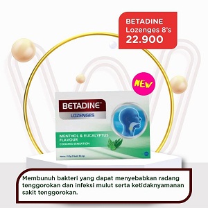  Betadine Lozenges 8's Promo at Watsons August 2021