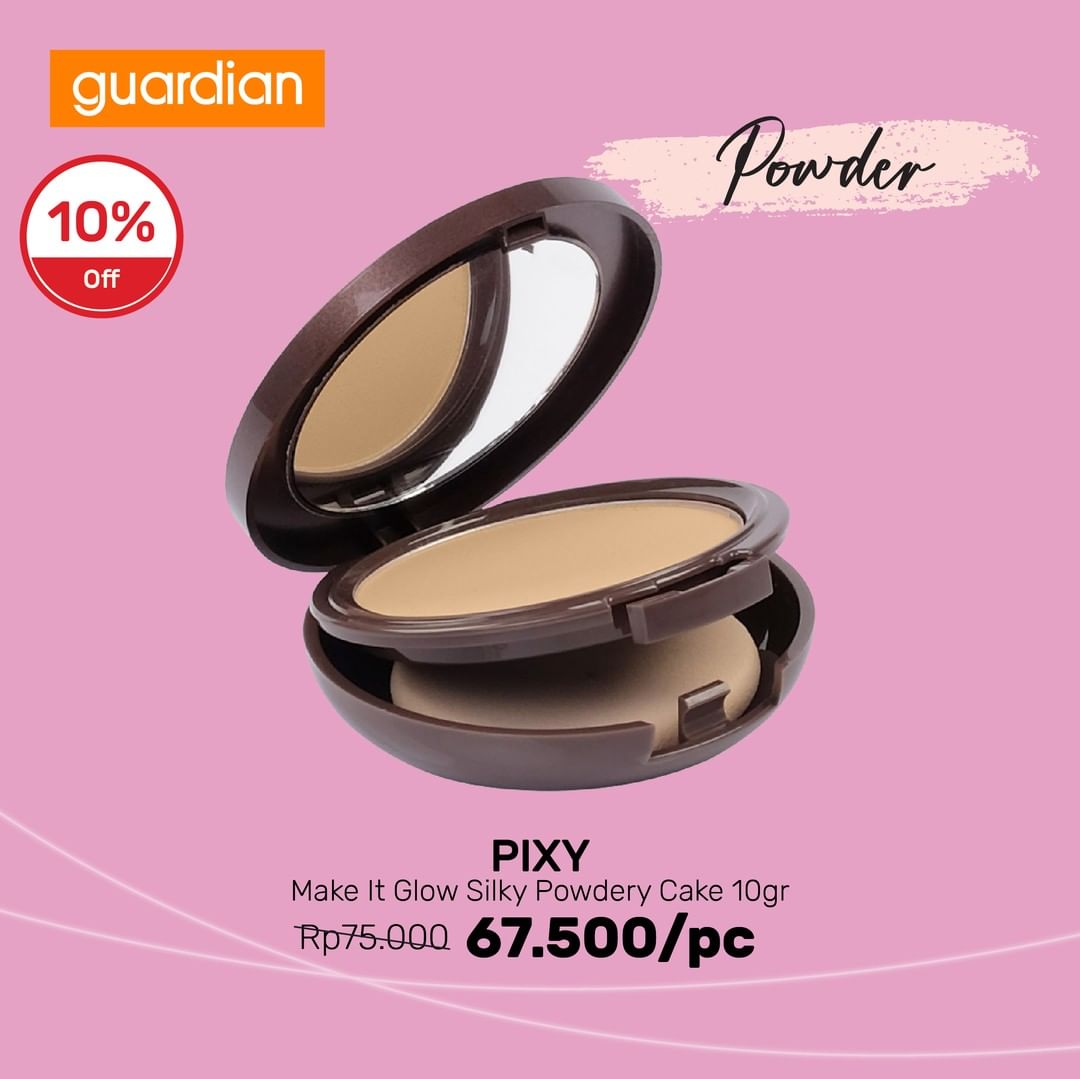 20% Off PIXY Make It Glow Silky Powdery Cake 10gr at Guardian August 2021