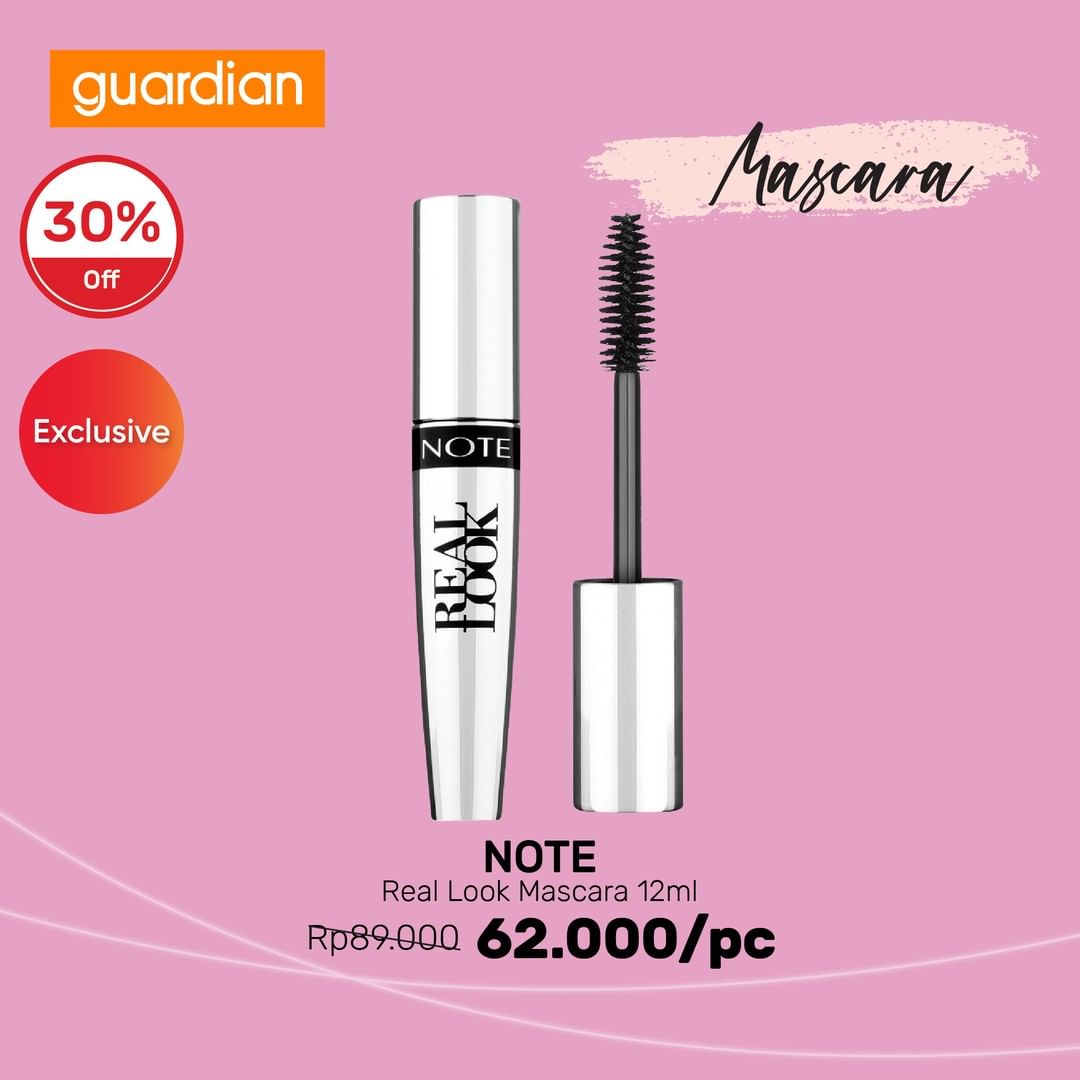  30% Off Note Real Look Mascara 12ml in Guardian August 2021