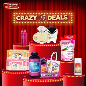  Promo Grazy 15 Deals at Watsons August 2021
