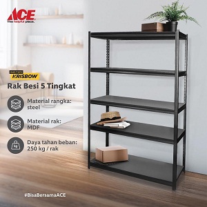  Promo Krisbow Iron Rack 5 Levels at Ace Hardware August 2021
