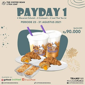  PayDay 1 Promo at The Coffee Bean & Tea Leaf August 2021