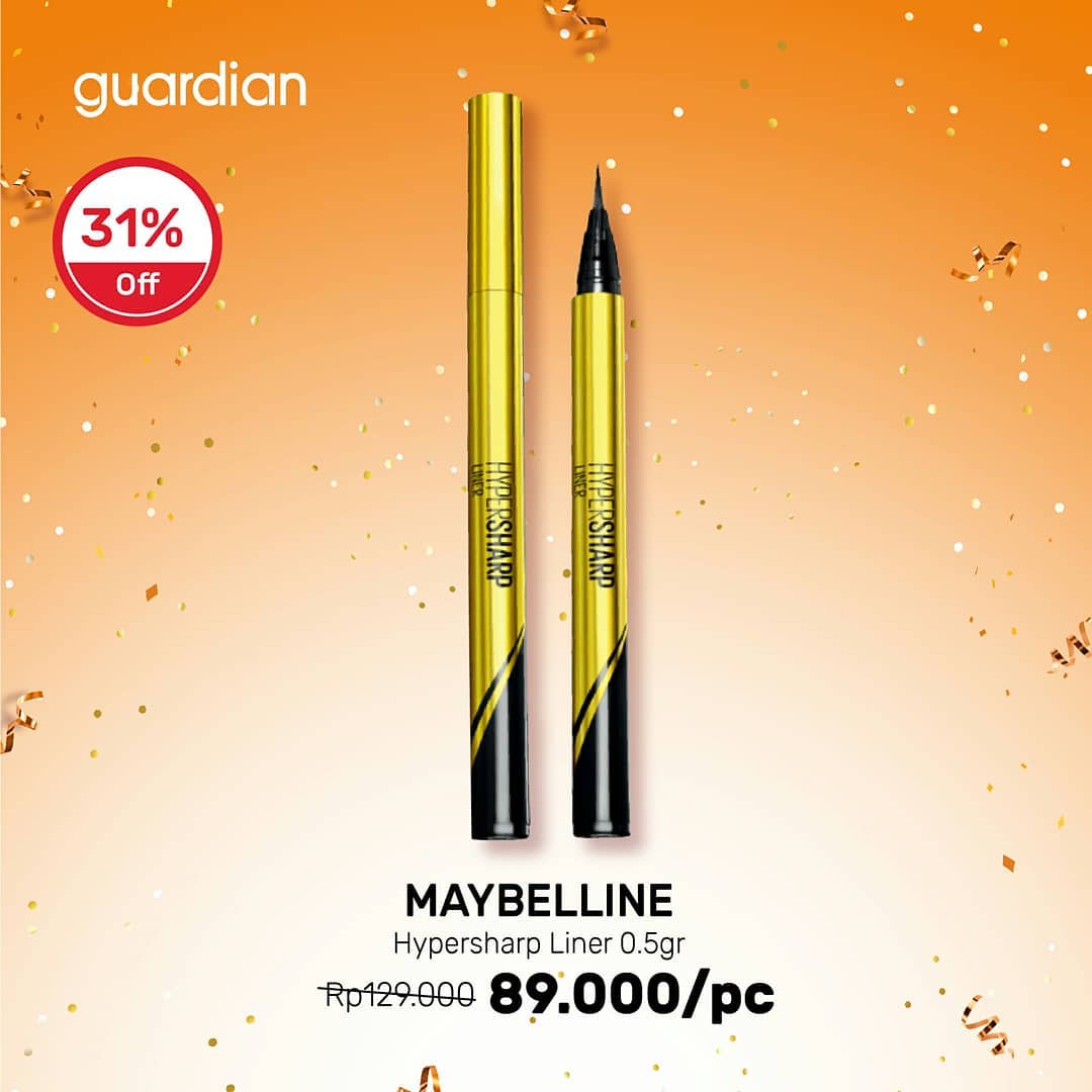  Discount 31% Off Maybelline Hypersharp Liner 0.5gr at Guardian September 2021