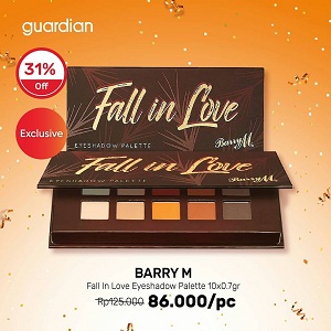  Discount 31% Off Barry M Fall In Love Eyeshadow Palette 10x0.7gr at Guardian September 2021