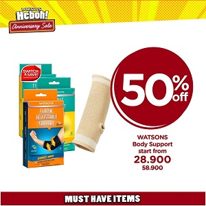  Discount 50% Off Watsons Body Support at Watsons September 2021