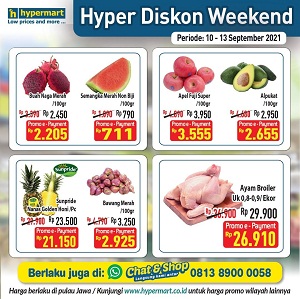  Hyper Promo Discounts on Various Fruits at Hypermart September 2021