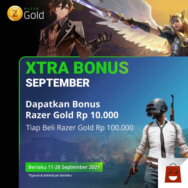  Xtra Bonus September With Razer Gold Di Gotomalls September 2021