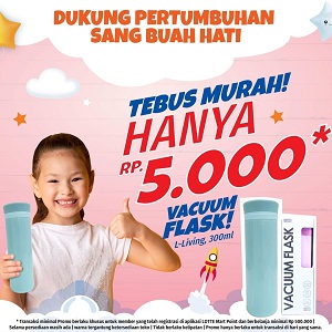  Cheap Redemption Vacuum Flask Only IDR 5,000 at Lotte Mart September 2021