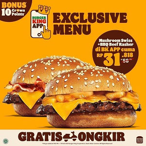  Exclusive Swiss Mushroom Menu Promo at Burger King September 2021