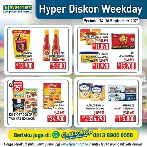  Weekday Discounts for Packaged Soy Sauce & Sambal at Hypermart September 2021