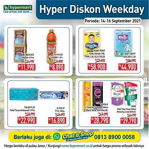  Weekday Discount Toothpaste & Shampoo at Hypermart September 2021