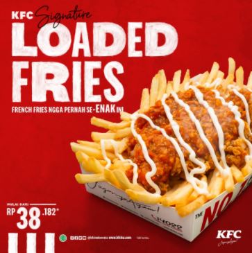  Loaded Fries Promo Starting from IDR 39,182 at KFC September 2021
