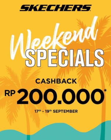  Cashback Rp 200.000 at Skechers September 2021