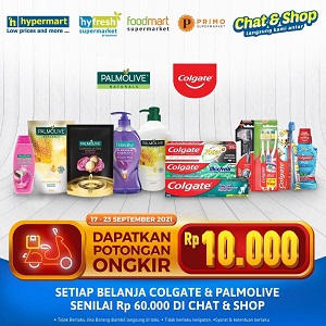  Shop for Colgate & Palmolive Products Get Rp 10,000 Off Shipping at Hypermart September 2021