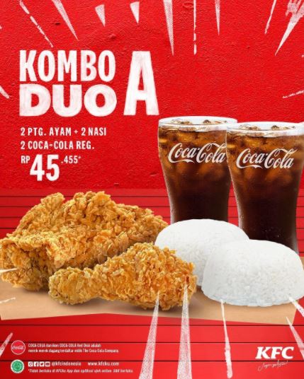  Promo Kombo Duo Rp 45.455 di KFC September 2021