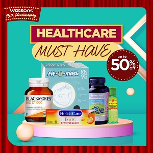  Healthcare Discount Up to 50% Off at Watsons September 2021