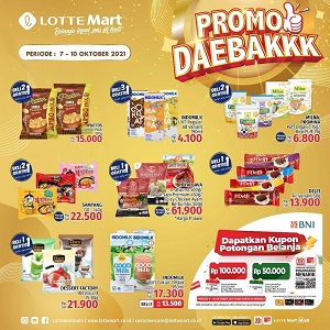  Promo Daebakkk Beras Premium & Nugget di Lotte Mart Oktober 2021