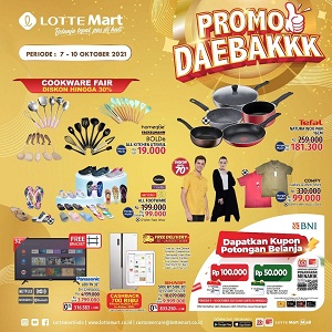  Promo Daebakkk Cookware & Clothing at Lotte Mart October 2021