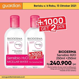  Super Save Add 1000 Get 2 Bioderma Sensibio H2O in Guardian October 2021