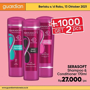  Super Saving Serasoft Shampoo & Conditioner Add 1000 Get 2 in Guardian October 2021